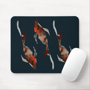 Tapis De Souris Illustration de carpe koï à l'aquarelle