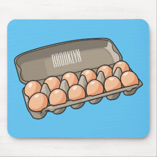 Tapis De Souris Illustration de carton d'oeufs