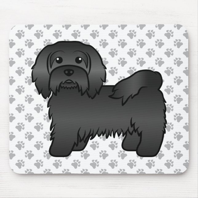 Tapis De Souris Illustration de chien de dessin mignon du Havanais (Devant)
