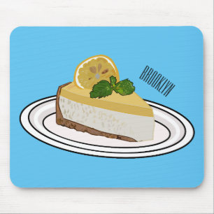 Tapis De Souris Illustration de citron cheesecake
