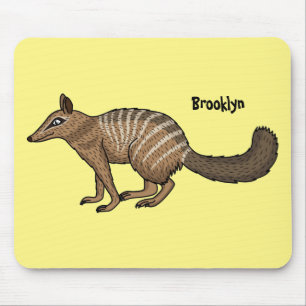 Tapis De Souris Illustration de dessin animé joyeux numbat