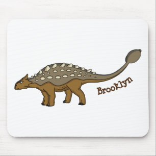 Tapis De Souris Illustration de dinosaure blindé Ankylosaurus