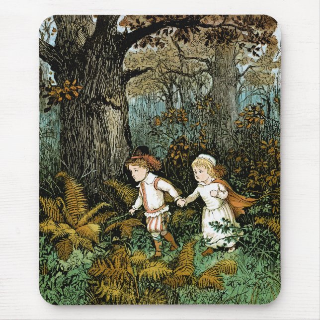 Tapis De Souris Illustration de Hansel et de Gretel (Devant)