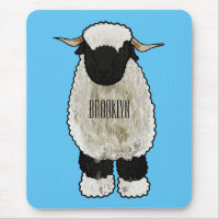 Illustration de la caricature de mouton Valais Bla