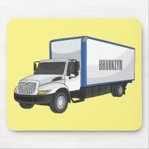 Tapis De Souris Illustration de la caricature du camion-boîte