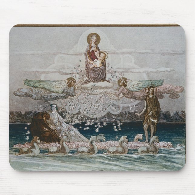 Tapis De Souris Illustration de la comédie divine" 2 de Dante " (Devant)