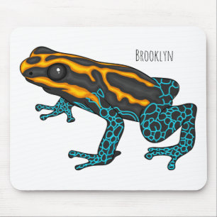 Tapis De Souris Illustration de la grenouille à fléchettes de pois