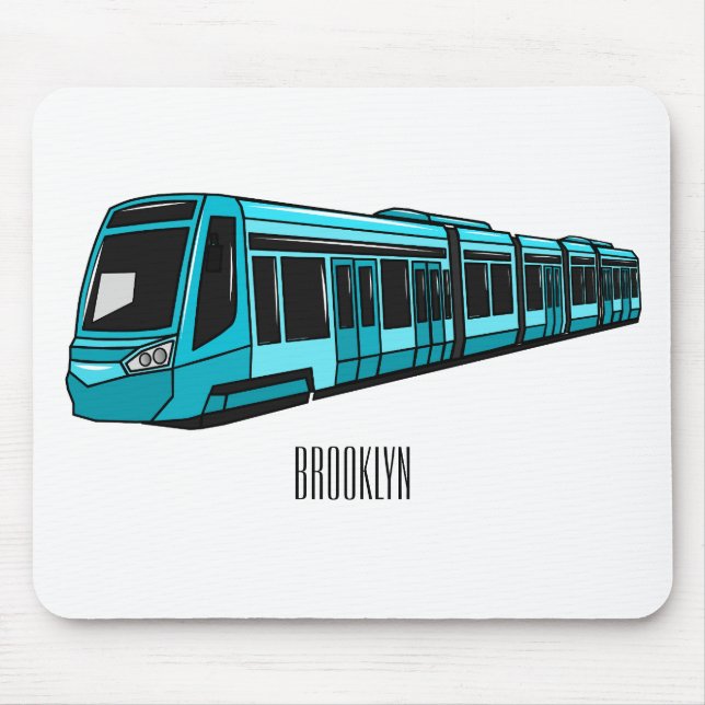Tapis De Souris Illustration de locomotive électrique (Devant)