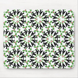 Tapis De Souris Illustration de motif de caniche personnalisable