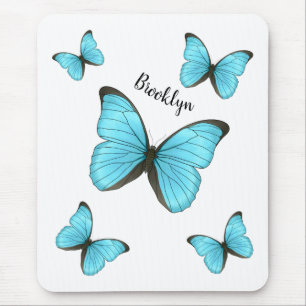 Tapis De Souris Illustration de papillons Morpho