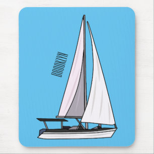 Tapis De Souris Illustration de voilier