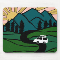 Illustration du LEVER DE MONTAGNE Vanlife