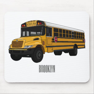 Tapis De Souris Illustration d'un autobus scolaire