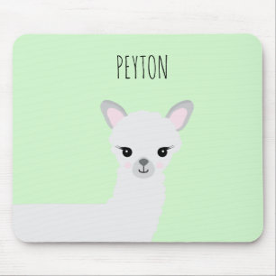 Tapis De Souris Illustration en lama mignon personnalisée