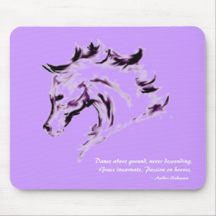 Tapis De Souris Illustration Mousepad - citation de cheval de