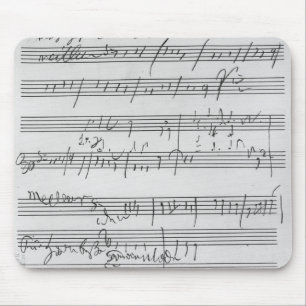 Tapis De Souris Illustration musicale manuscrite