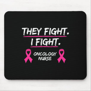 Tapis De Souris Ils combattent le cancer du sein Sensibilisation O