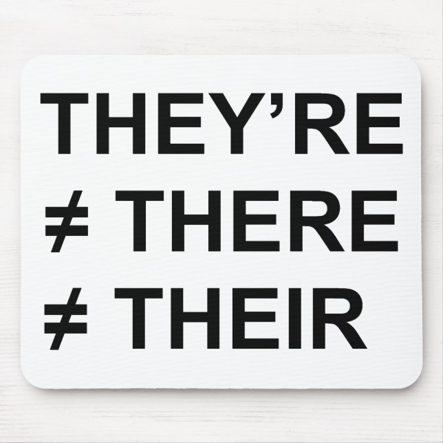 Tapis De Souris Ils ne sont pas là (Devant)