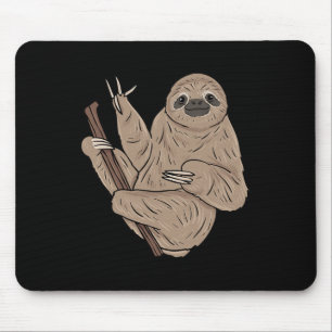 Tapis De Souris Ily Sloth Asl geste de la main pour la sensibilisa