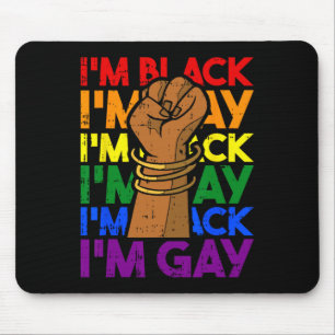 Tapis De Souris Im Gay Noir Histoire Mois Hommes Femmes Poing Poin