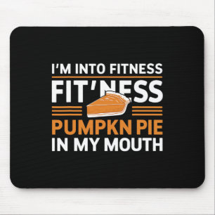 Tapis De Souris Im Into Fitness Citrouille Pie Alimentation Lover