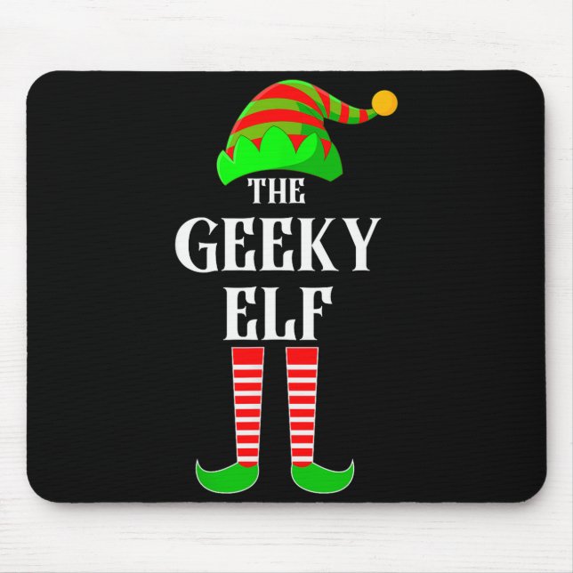 Tapis De Souris I'm The Geeky Elf Family Matching Costume Christma (Devant)