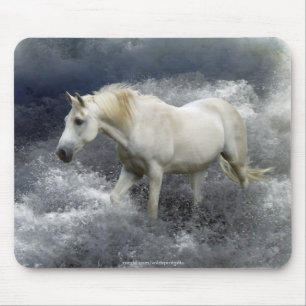 Tapis De Souris Imaginaire Cheval Blanc & Surf Océan Mousepad