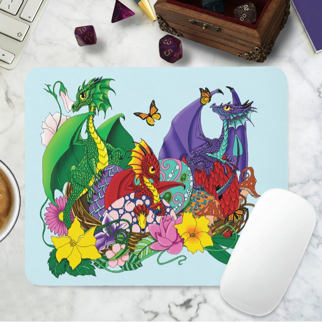 Tapis De Souris Imaginaire de nid de bébé dragon (Créateur téléchargé)