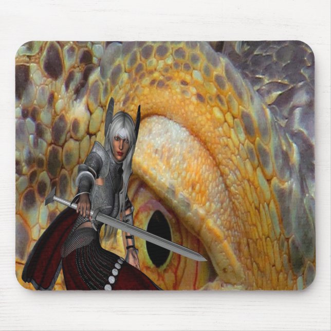 Tapis De Souris Imaginaire Dragon Folk Tale (Devant)