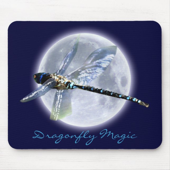 Tapis De Souris IMAGINAIRE DRAGONFLY & LUNE Mousepad (Devant)