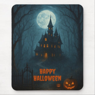 Tapis De Souris Imaginaire gothique   Château hanté et clair de lu