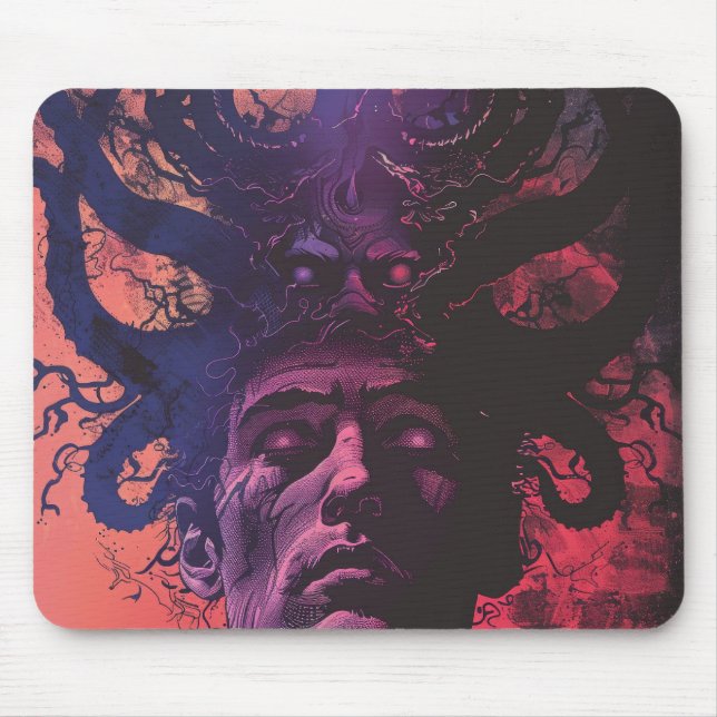Tapis De Souris Imaginaire sombre Lovecraftian (Devant)