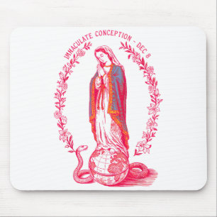 Tapis De Souris Immaculée Conception 8 déc Vierge Marie Catholique