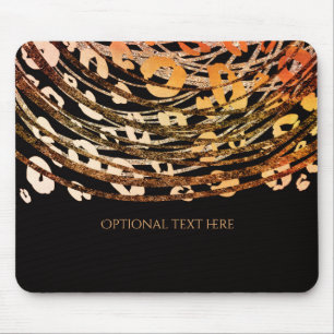 Tapis De Souris Impression animal guépard orange bronze Impression
