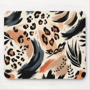 Tapis De Souris Impression animalière exotique peinte abstraite lé