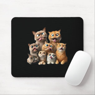 Tapis De Souris impression d'art de chat drôle