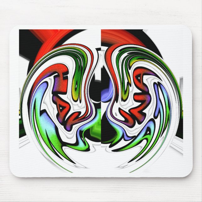 Tapis De Souris Impression d'art profil Abstrait (Devant)