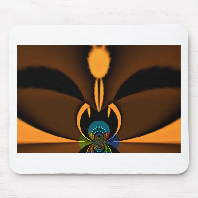 Tapis De Souris Impression de contraste de couleur Abstraite (Devant)