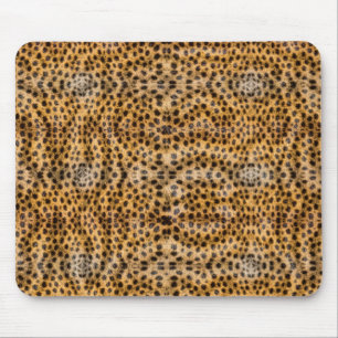 Tapis De Souris Impression de fourrure de guépard exotique tendanc