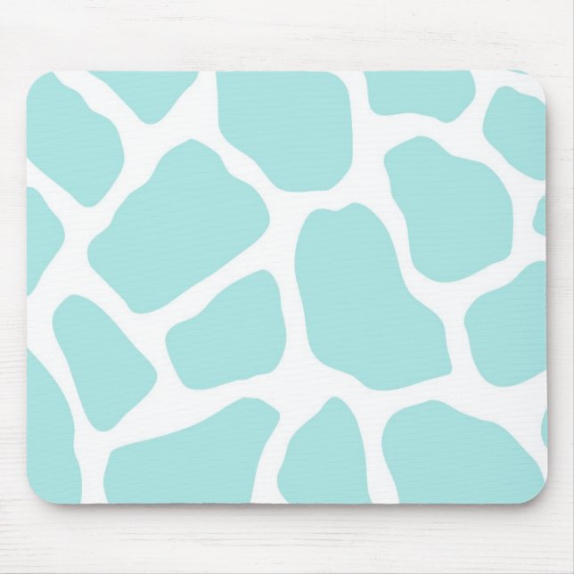 Tapis De Souris Impression de girafe ciel et blanc (Devant)