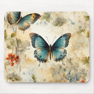 Tapis De Souris Impression de jardin botanique de papillon sarcell