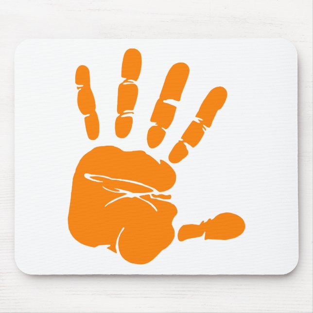 Tapis De Souris Impression de la main (Devant)