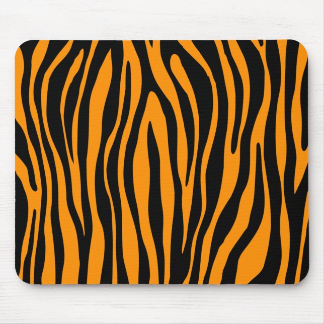 Tapis De Souris Impression de la Zèbre orange Princeton (Devant)