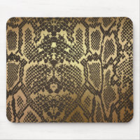 Impression de peau de serpent Moderne Glam Or