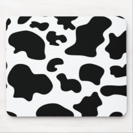 Tapis De Souris Impression de vache noire et blanche