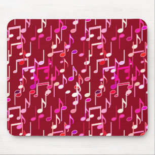 Tapis De Souris Impression musicale - bordeaux, multi