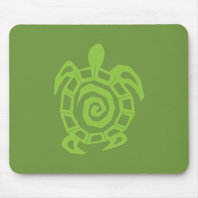 Tapis De Souris Impression verte de tortue (Devant)