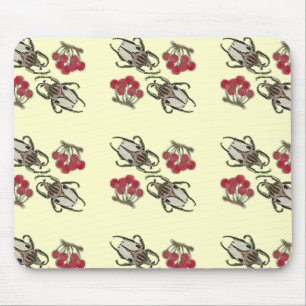 Tapis De Souris Impressionniste Coléoptère & Motif Aquarelle de Ce