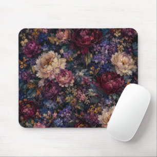 Tapis De Souris Impressionniste floral botanique gothique lunatiqu