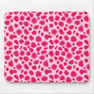 Tapis De Souris Imprimé léopard - Fuchsia et rose clair